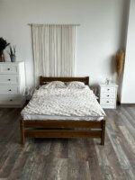 Двуспальная  кровать "Бора" 90x200,120x200,140х200,160x200,180x200 (антик)(массив сосны) — изображение 8