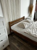 Двуспальная  кровать "Бора" 90x200,120x200,140х200,160x200,180x200 (антик)(массив сосны) — изображение 5