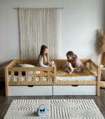 Односпальная кровать «Гретта» из массива сосны(лак+белый воск)70x140, 80×160, 80×180, 90Х200 с ящиками — изображение 8