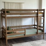 Двухъярусная кровать "Марта 2в1" из массива сосны (антик)80x180, 90Х200 (без ящиков) — изображение 2