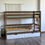 Двухъярусная кровать "Моритц" из массива сосны 90Х200 (с ящиками ) (Антик+Воск) — изображение 3