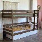 Двухъярусная кровать "Моритц" из массива сосны 90Х200 (с ящиками ) (Антик+Воск) — изображение 4