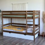 Двухъярусная кровать "Моритц" из массива сосны 90Х200 (с ящиками ) (Антик+Воск)