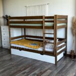 Двухъярусная кровать "Моритц" из массива сосны 90Х200 (с ящиками ) (Антик+Воск) — изображение 6