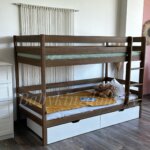 Двухъярусная кровать "Моритц" из массива сосны 90Х200 (с ящиками ) (Антик+Воск) — изображение 8