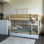 Двухъярусная кровать "Моритц" из массива сосны 90Х200 (с ящиками ) (Лак+Воск) — изображение 8