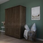 Шкаф Форест-2 (без зеркала цвет:Антик)(массив сосны) — изображение 3