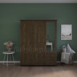 Шкаф Форест-2 (с зеркалом, цвет:Антик)(массив сосны)