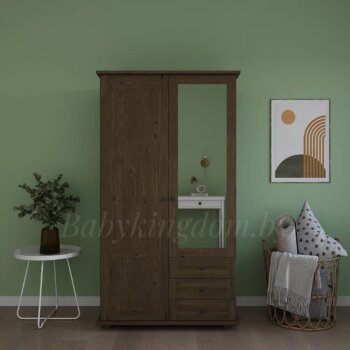 Шкаф Форест-1с зеркалом (массив сосны) (Антик)