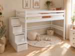 Кровать ROSTIK  Чердак с лестницей-комодом 80x160, 80x180, 80x190, 90x190, 90x200(березовая фанера) — изображение 5