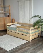 Односпальная кровать "Марта"(лак) 70x140, 80×160,80×180,90×200 (с ящиками)