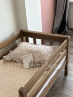 Односпальная кровать "Луна" без ящиков(70x140, 80x160, 80x180,90x200 (массив сосны)(Антик) — изображение 5