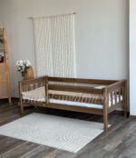 Односпальная кровать "Луна" без ящиков(70x140, 80x160, 80x180,90x200 (массив сосны)(Антик) — изображение 3