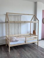 Кровать-домик "Альф со съемной крышей " 80х180, 90x200 (бесцветный лак ) — изображение 3