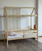 Кровать-домик "Альф со съемной крышей " 80х180, 90x200 (бесцветный лак ) — изображение 4