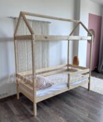 Кровать-домик "Альф со съемной крышей " 80х180, 90x200 (бесцветный лак ) — изображение 8