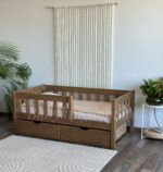 Односпальная кровать «Гретта»(Антик) из массива сосны 70x140,0 80Х160, 80x180, 90x200(с ящиками Антик)