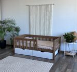 Односпальная кровать «Гретта»(Антик) из массива сосны 70x140, 80Х160, 80x180, 90x200(с ящиками Белый) — изображение 2