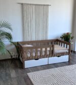 Односпальная кровать «Гретта»(Антик) из массива сосны 70x140, 80Х160, 80x180, 90x200(с ящиками Белый) — изображение 4