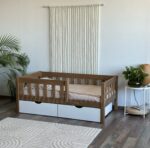 Односпальная кровать «Гретта»(Антик) из массива сосны 70x140, 80Х160, 80x180, 90x200(с ящиками Белый) — изображение 6