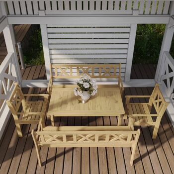 Стол ф-183.01 мед  из массива сосны