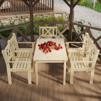 Кресло Ф-183.02 массив сосны мед