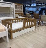 Односпальная кровать «Гретта»(Антик) из массива сосны 70x140, 80Х160, 80x180, 90x200(с ящиками Белый) — изображение 7