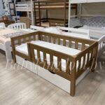 Односпальная кровать «Гретта»(Антик) из массива сосны 70x140, 80Х160, 80x180, 90x200(с ящиками Белый) — изображение 8