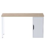 Стол письменный ИНГАР 2/ДВ/T.   дуб беленый/белый  арт. 01545 — изображение 2