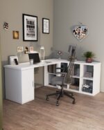 Стол письменный ИНГАР 1/ДВ/T Белый арт. 01507 — изображение 6