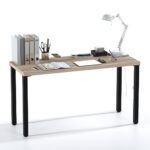 Стол письменный Ингар 2/ТТ дуб беленый/черный арт. 01408