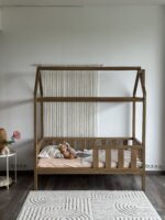 Кровать-домик из массива сосны "Киндер Люкс" 160х80(Антик) — изображение 10