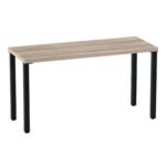 Стол письменный Ингар 2/ТТ дуб беленый/черный арт. 01408 — изображение 4