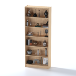 Cтеллаж Варма 80 шпонированный дуб беленый  арт. 00371