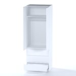 Шкаф распашной ВАРМА СТОР 80 Белый арт. 01187 (КДСП) — изображение 5