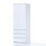 Шкаф распашной ВАРМА СТОР 80 Белый арт. 01187 (КДСП) — изображение 4