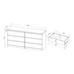 Комод Варма Прайм 6Д дуб беленый  арт. 01750 — изображение 9