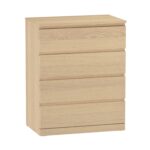 Комод Варма Прайм 4 арт. 01699 дуб беленый — изображение 3