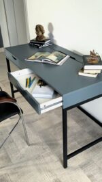 Стол письменный Ингар Д 132 Серо-Бирюзовый Арт.01910 — изображение 23