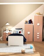 Шкаф распашной с двумя дверьми и тремя полками ПИКСИ арт. 02573 мечтательный пион КДСП — изображение 6