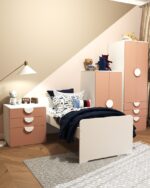 Шкаф распашной с двумя дверьми и тремя полками ПИКСИ арт. 02573 мечтательный пион КДСП — изображение 4