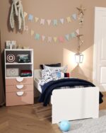 Cтеллаж с тремя выдвижными ящиками ПИКСИ арт. 02535 мечтательный пион КДСП — изображение 4