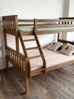 Двухъярусная кровать "Мальм-люкс" из массива сосны (без ящиков) 90x200/140х200,  80x200/120x200(антик) — изображение 4