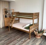 Двухъярусная кровать "Мальм-люкс" из массива сосны (без ящиков) 90x200/140х200,  80x200/120x200(антик) — изображение 5