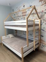 Двухъярусная кровать Rostik 2в1 сп01-1 из березовой фанеры с крышей(комбинированный) — изображение 4