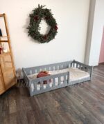 Односпальная напольная  кровать "Грейси "(серый) — изображение 2