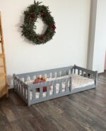 Односпальная напольная  кровать "Грейси "(серый) — изображение 4