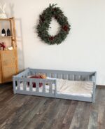 Односпальная напольная  кровать "Грейси "(серый) — изображение 5