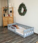 Односпальная напольная  кровать "Грейси "(серый) — изображение 6