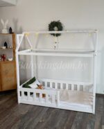 Односпальная напольная  кровать "Грейси домик "(белый) — изображение 3